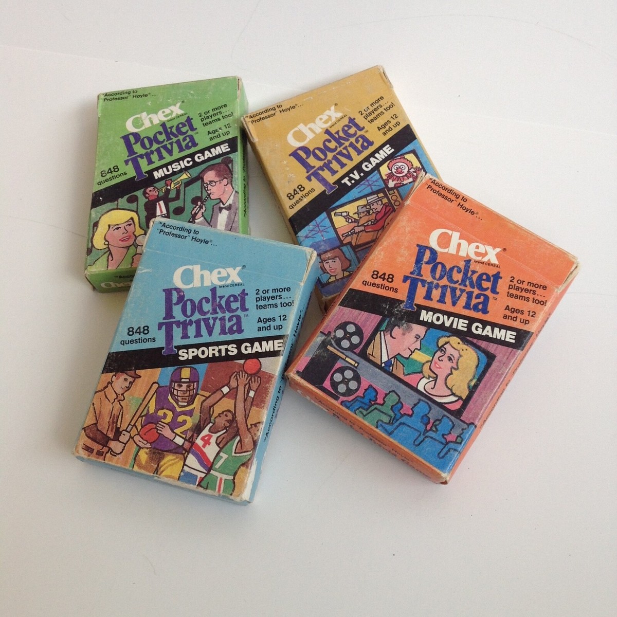 Vintage Chex Pocket Trivia Cards-Cereal Promo-TV/Music