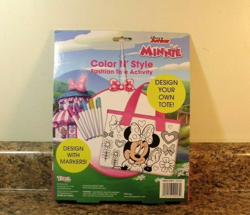 Disney Minnie Mouse Fashion Tote Color N Style Art Craft Activity Set NEW - Picture 2 of 3