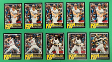 LOT OF (17) 2020 TOPPS HERITAGE BASEBALL 1971 WORLD SERIES HIGHLIGHT INSERTS
