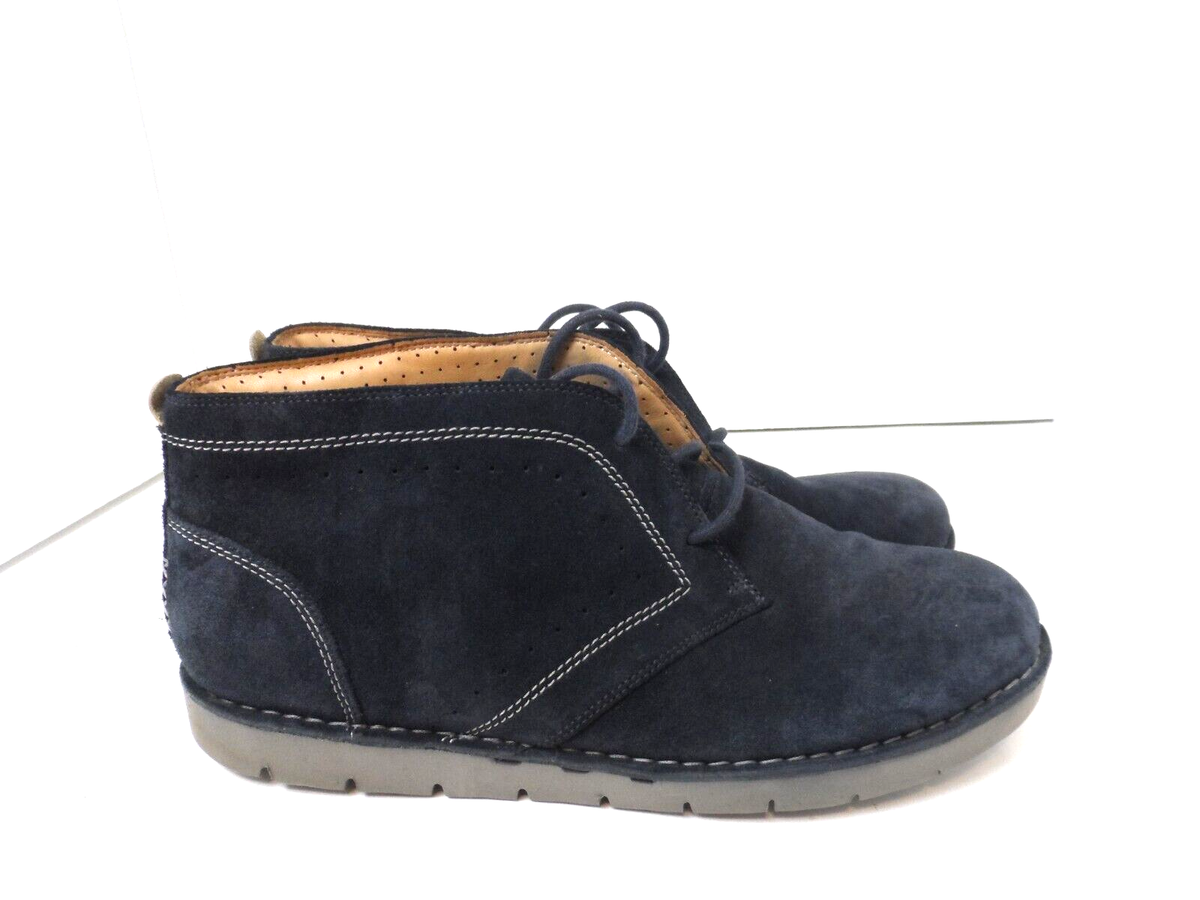 Clarks Men\'s size 12 Navy Leather Chukka Boots Clarks Bushacre Blue Men main image 4