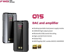 FiiO Q15 Portable DAC/Headphone Amplifier w/AK4191+AK4499EX/Bluetooth (Black)