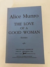 Love of a Good Woman by Alice Munro (1998) Advance Uncorrected Proof ARC