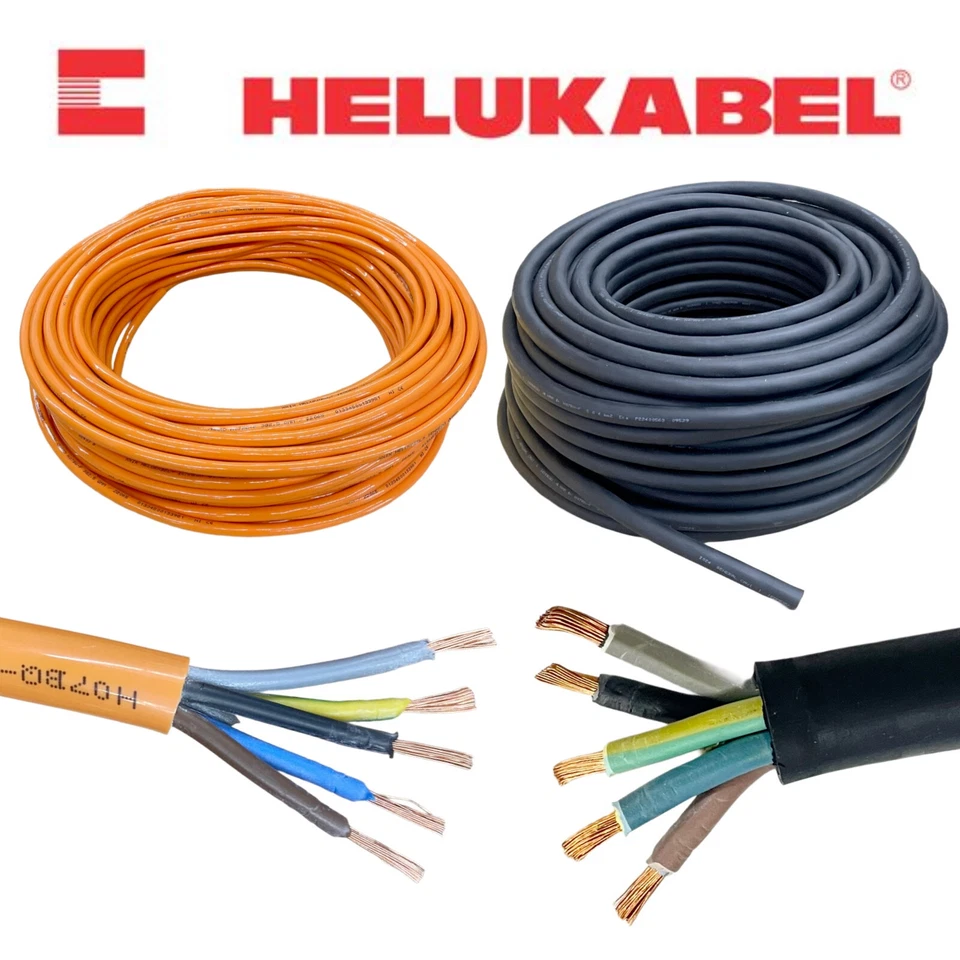 HELUKABEL GMBH HEMMINGEN Helukabel H07BQ-F H07RN-F 5x1,5mm² 5x2,5mm² 5G2,5mm² Gummikabel Baustellenkabel