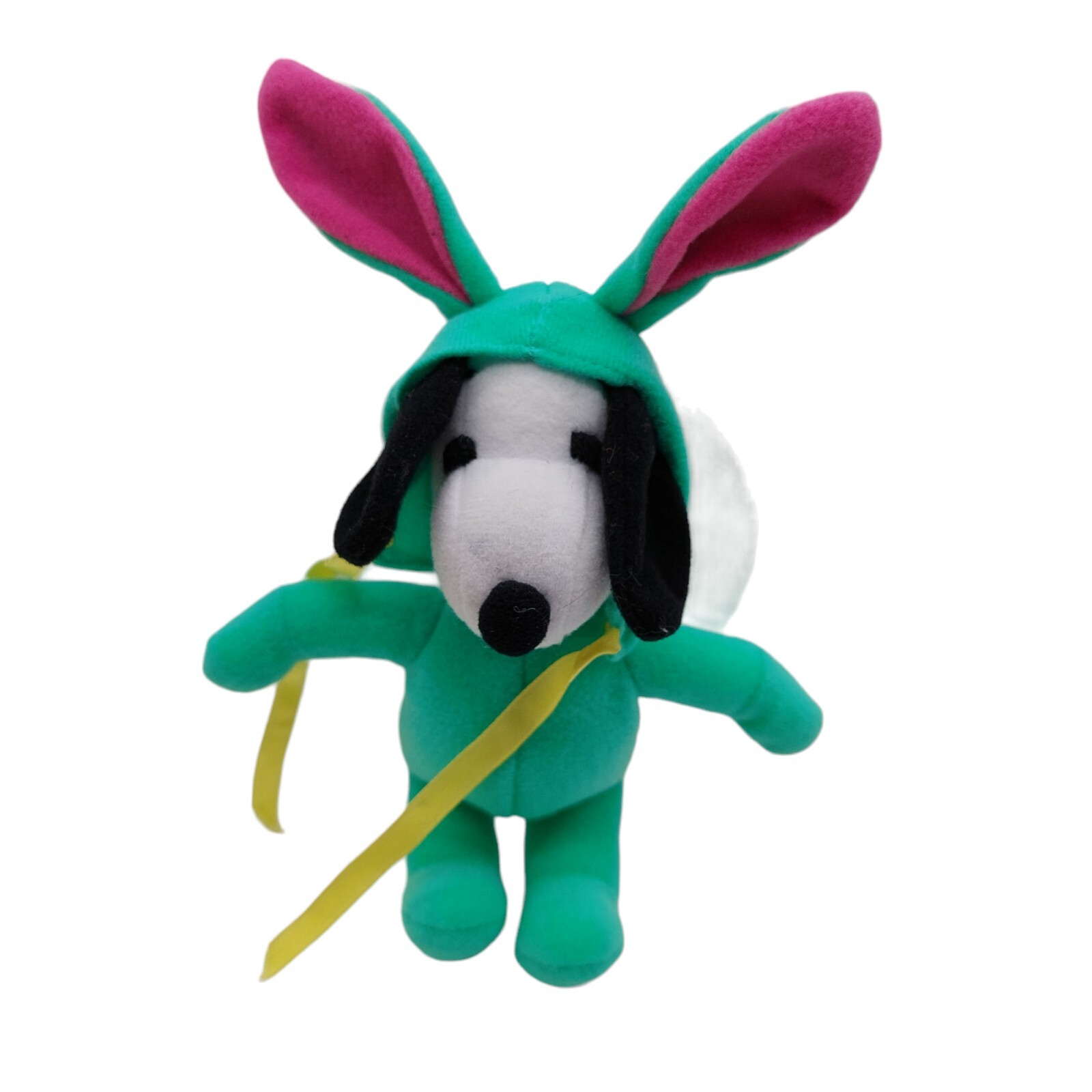 Snoopy Green Bunny Outfit Plush Stuffed Animal Toy Read