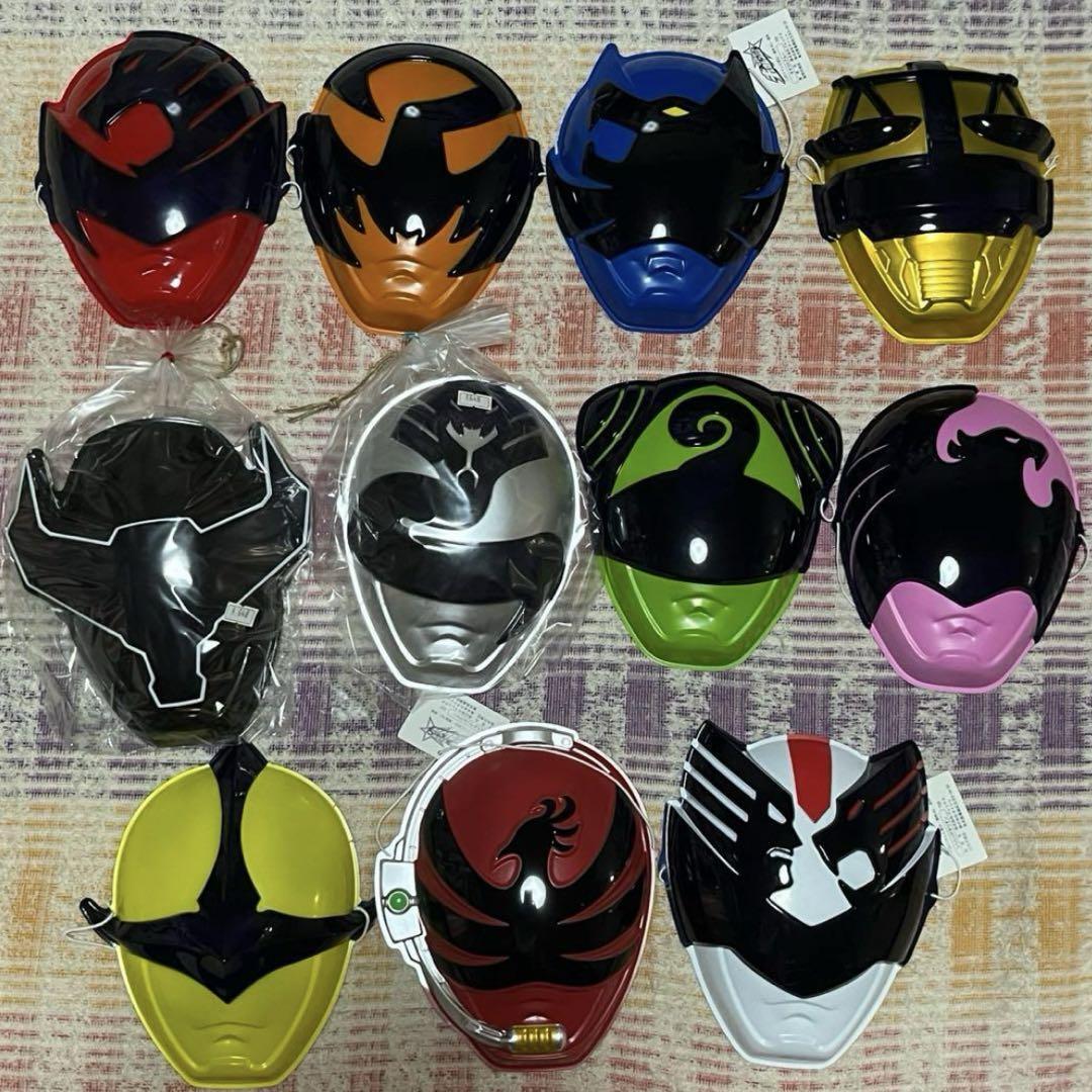 Power Rangers Uchu Sentai Kyuranger Omen Face Mask 11p set
