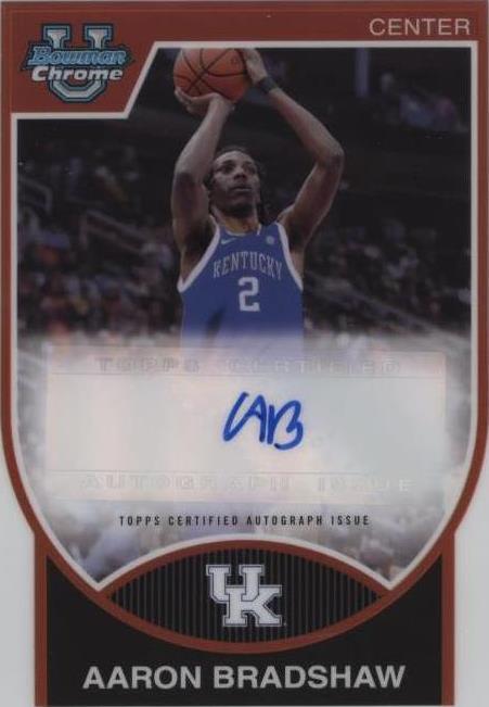 2023-24 Bowman University Chrome - Aaron Bradshaw #07BA-AB - 1 of 1
