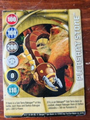 Bakugan Series 10/48N Gold Gate Card Pleasant Stone