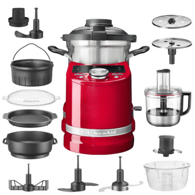 KitchenAid Artisan Cook Processor 5KCF0201 Liebesapfelrot mit Gemüseschneider