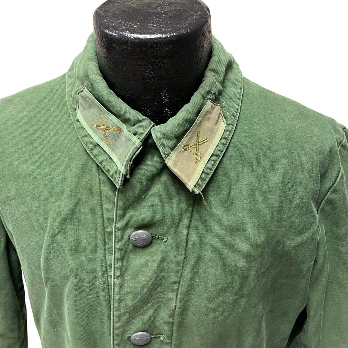 Vintage C 148 SWEDISH Army Green MILITARY Jacket Norsel 1975 Vintage C 148 SWEDISH Army Green MILITARY Jacket Norsel 1975