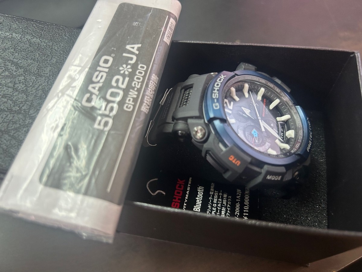 CASIO G-SHOCK Japan GPW-2000-1A2JF Blue Black GRAVITY MASTER CASIO G-SHOCK Japan GPW-2000-1A2JF Blue Black GRAVITY MASTER