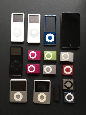 Apple iPod Touch-Shuffle-Nano-mini For Parts Only (Lot of 16 Apple iPod Touch-Shuffle-Nano-mini For Parts Only (Lot of 16