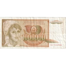 [#1242051] Yugoslavia, 1,000,000 Dinara, EF