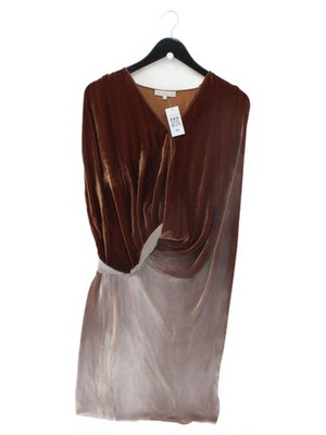 Dagmar Wrap Midi Dress in Brown