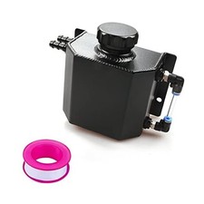 Universal Coolant Reservoir Overflow Tank 1l Aluminum Coolant Radiator 1L black
