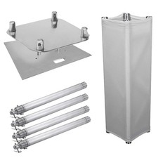 Global Truss Tube Tower 8.2Ft Aluminum DJ Lighting LED Tower W/ Scrims