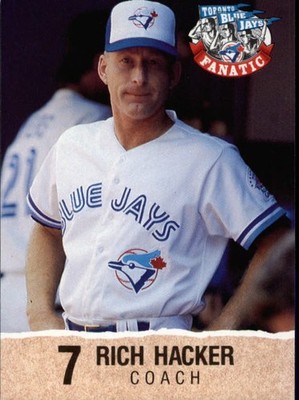 1992 Toronto Blue Jays Fire Safety #13 Rich Hacker CO - NM-MT