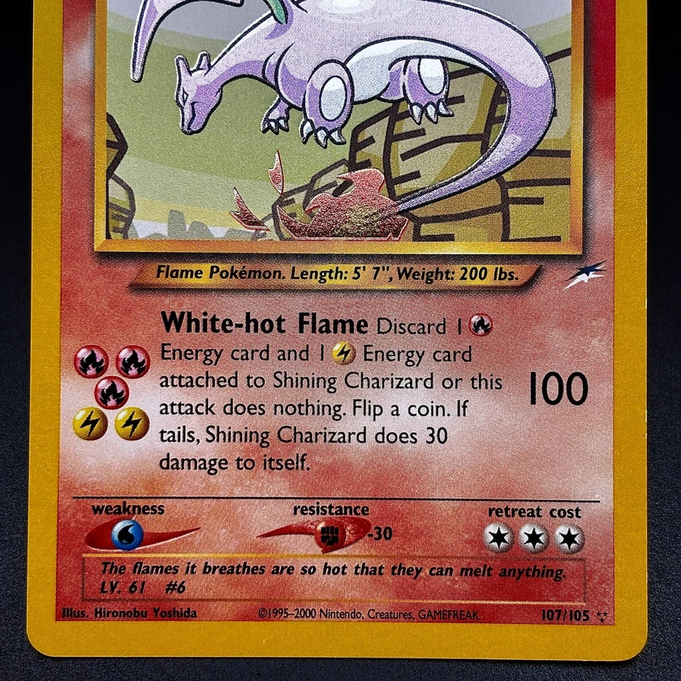 Shining Charizard - Neo Destiny Unlimited #107/105 - Secret Rare Holo - LP+ - Image 3 of 4