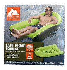 Ozark Trail Easy Float Inflatable Pool Lounge Adult, 62" Long