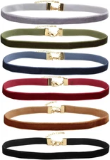 6 Pcs Candy Color Velvet Choker Necklace Set for Women Gothic Chokers
