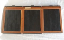 (3) Vtg Folmer Graflex Ansco 5x7 Cut film holder Large format camera (READ)