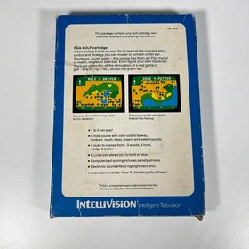 Vintage Lot of 5 Mattel Intellivision Games NFL, Golf, Racing, Space & Skiing