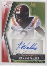 2022 SAGE High Series Auto Red Jermaine Waller #A-JW3 Auto 0u72