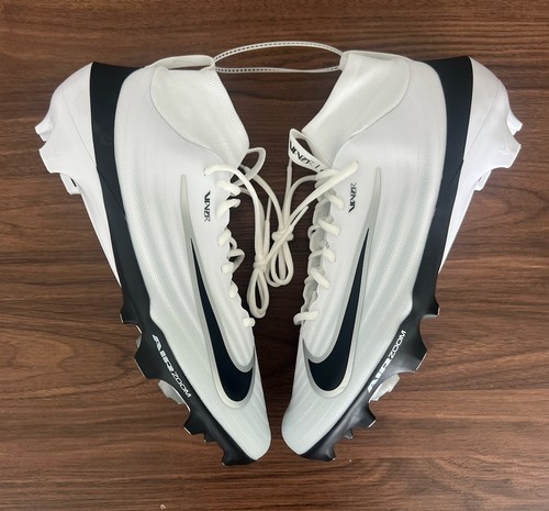 Men's Nike Zoom Air Vapor Pro 1 White/Black Football Cleats IB2495-105 Size 13.5 - Picture 3 of 7