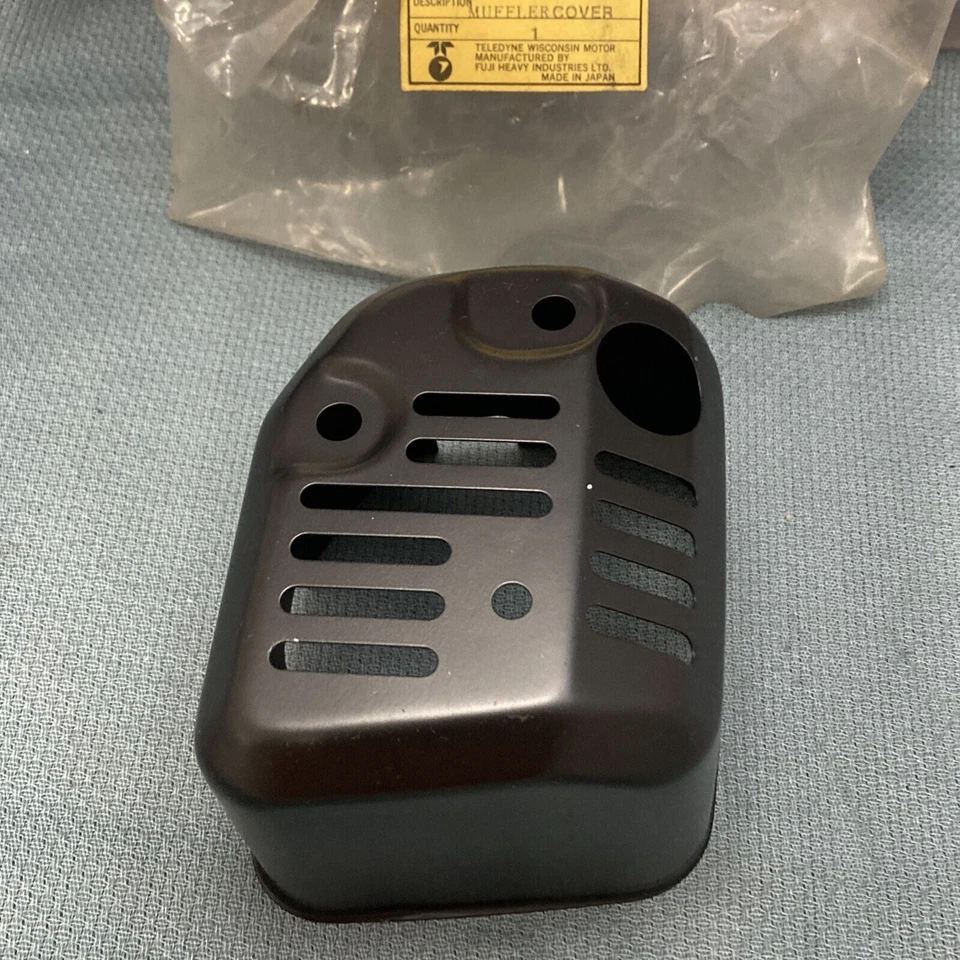 NEW WISCONSIN ROBIN 227-34501-01 MUFFLER COVER *BLACK - Image 3 of 4