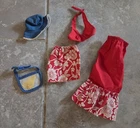 RARE Vintage 1976 Barbie Sears #9664 Red Tropical Best Buy Mattel PARTIAL SET