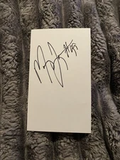 Manny Lawson San Francisco 49ers Signed 3x5 Index Card Football NFL NCAA