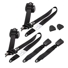 3 Point Retractable Seat Belt 2pcs Set For Jeep CJ YJ Wrangler 1982 1983-1995