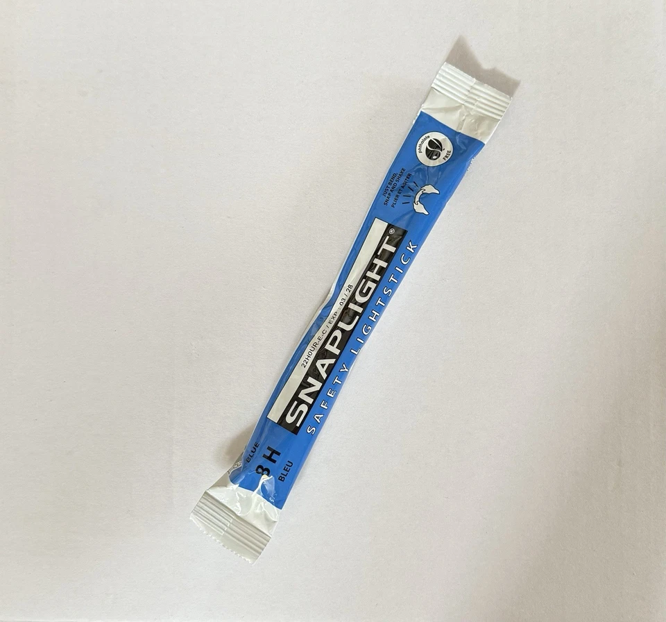 Cyalume SnapLight Knicklichter, Blau, für Campen und Co., 8 Stunden Lebensdauer