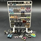Vintage & Modern Costume Jewelry Earring Lot of 30+ Pairs Boho Dangle Hoop Stud