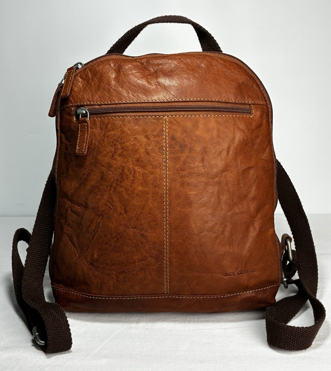 canvas check and leather backpack Khaki Red and Black Checkered Canvas Sling Backpack  Medway