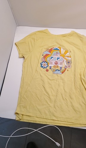 SIZE XXL(16/18)GIRLS SHORT SLEEVE YELLOW T- SHIRT.CAT & JACK - Picture 7 of 8