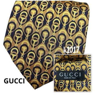 Gucci Nevie Navy Gold Pattern