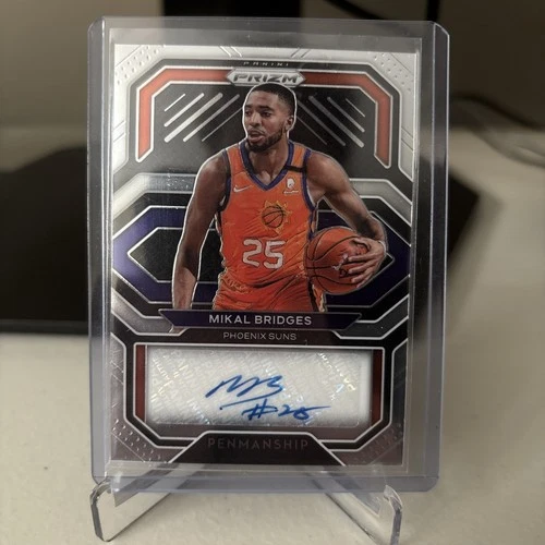 2020-21 Panini Prizm - Penmanship Mikal Bridges #PE-MKL (AU)