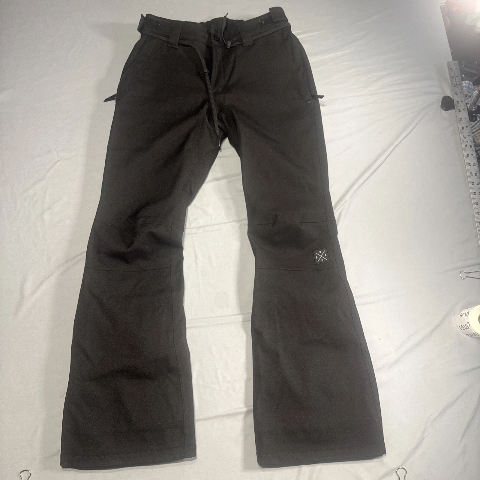 Dope Ski Pants Men Medium Black Cargo Outdoor Waterproof Insulated Ski 32x31 161