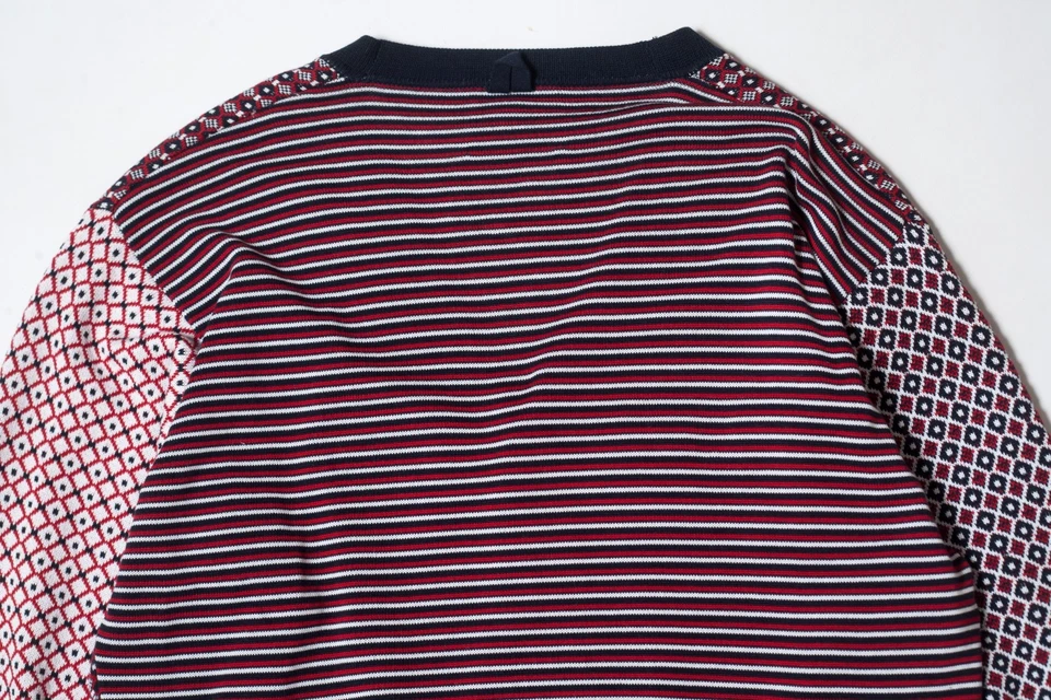 BROOKS BROTHERS Mens Multicolor Thom Browne Cardigan Size BB3 / EU L - Image 4 of 4