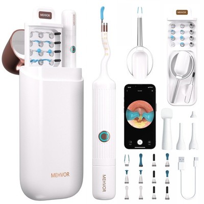 Mehvor Wireless WiFi Ear Wax Removal Camera HD Ear Cleaner Kit Adults Kids NEW