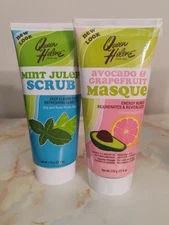Queen Helene: Mint Julep Facial Scrub 6 oz + Grapefruit Avocado Masque 