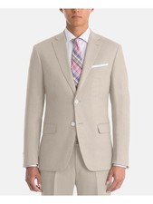 Ralph Lauren Mens Beige Single Breasted Ultraflex Blazer 48R