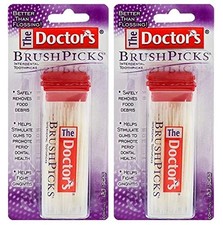 The Doctor's Brushpicks, Interdental Toothpicks, 120 120 Count Pack of 2 