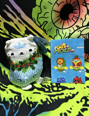 Cats vs Pickles Ice Queen #464 Bean Bag Soft Toy Cat Plush For Kids And Adults