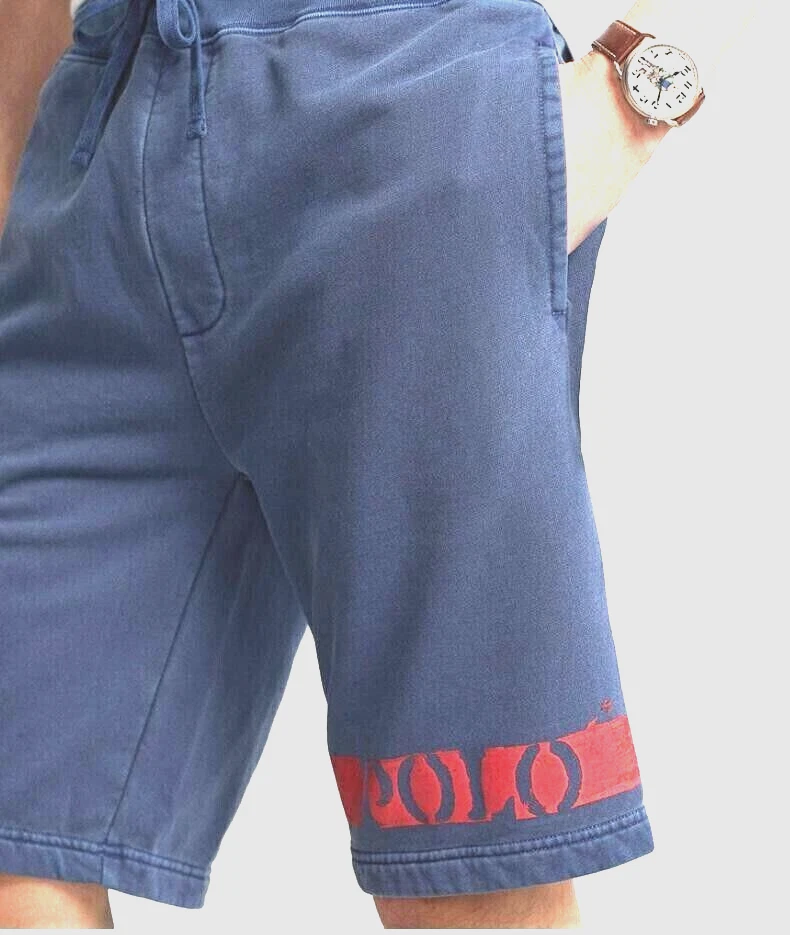 Polo Ralph Lauren Men's SZ 2XL-Big Washed Blue 9.5 Inch Logo Fleece Shorts - Image 2 of 4