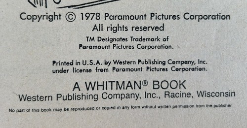 Vintage Star Trek Original Series Coloring Book 1978 Whitman Books New Unused - Picture 5 of 14