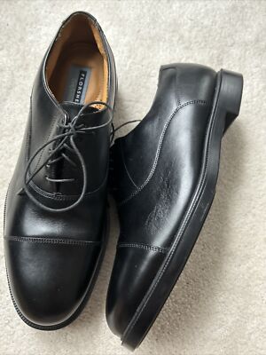 Florsheim Corbetta Cap Ox Oxford Black Leather Shoes Mens  display picture 1