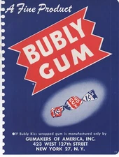 1950s double sided NCWA Color Advertising Flier for Bubly Chewing Gum