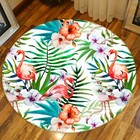 3D Flamingo Leaf ZHUA571 Game Non Slip Rug Mat Photo Carpet Zoe