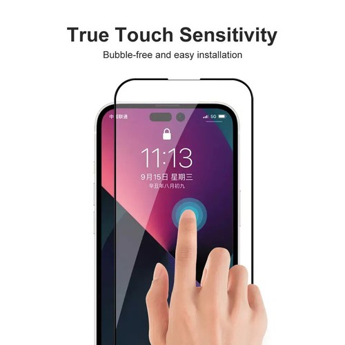 Protection écran en verre trempé 9D pour iPhone 16 15 14 13 12 11 7 6 Pro Max Plus - Photo 5 sur 9